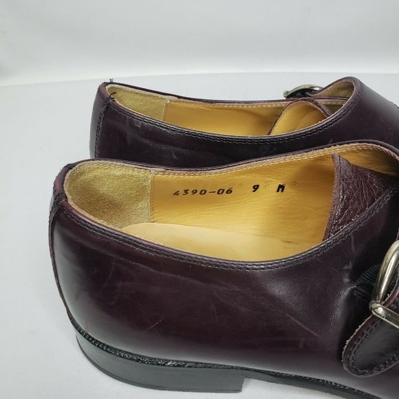 Vito Papolo Italy Cap Toe Monk Strap Loafers 9 M - Picture 6 of 8